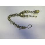 An Early Continental Silver Watch Chain, 42.6g