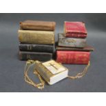 A Selection of Miniature Books including Bryce's Diamond English Dictionary with Birmingham silver
