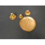 Two 18ct Gold Studs, 18ct gold watch back (8g) and 9ct gold stud (1g)