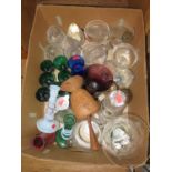 Two Boxes of Oddments including Cut Crystal Decanter