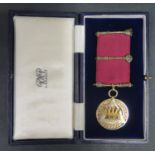 A Cased 9ct Gold and Stone Set Masonic Jewel from the Natalia Royal Arch Prince Alfred Lodge No.