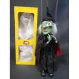 A Pelham Puppet SL10 Wicked Witch in Box with Instructions