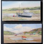 Wyn Appleford, 'Gannel PZ625 and 'Little Harbour' River Gannell, 20th/21st Century, Pair of Oils