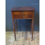 A Victorian Mahogany Occasional Table with two frieze drawers