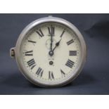 A SMITHS Aluminium Cased Ship's Clock, 7" dial marked A.P. 726, needs attention