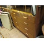 An R.A.F. Air Ministry Teak Chest of Drawers