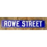 Row Street (Torpoint) Enamel Street Sign, 86.5x15.5cm