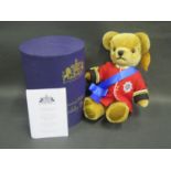 A Merrythought Limited Edition 13" Bear, boxed, 65/100