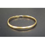 An Early Gold Wedding Band, marks rubbed, old mend, size Q.5, 0.8g