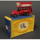 A Matchbox Models of Yesteryear Y2-1-21 Red "Dewars" Advert, 8 over side windows, black driver,