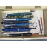 A Collection of Fountain Pens including Parker Junior Duofold, Parker 17 Lady, The Conway Stewart