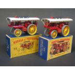x2 Matchbox Models of Yesteryear Y9-1-2 1924 Fowler Showman's 'Big Lion' Engine shade variations,