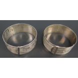 A George VI Silver Adjustable Bangle with chases foliate decoration, Chester 1945 Charles Horner and