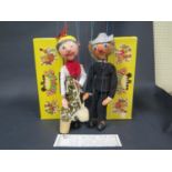 A Pelham Puppet Old Man and Old Lady Type SM in Boxes