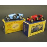 A Matchbox Models of Yesteryear Y6-2-6 and Y6-2-9 1935 Type 35 Bugatti in C and D Type Boxes. Near/