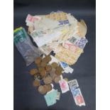 A Bag of GB Coins including Crowns, Shillings, Sixpence, Threepence and Pennies, etc and loose