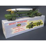 Dinky Supertoy No. 666 Missile Erector Vehicle with 'Corporal' Missile and Launching Platform. Good,
