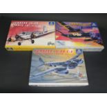 Three Italeri WWII German War Plane etc. Kits 1/72 Scale. No. 069, 022, 102. Appear unmade, complete