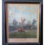 Horse Racing Print Intitled Impending Danger