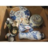 A Box of Damaged 18th Century and later Oriental Ceramics
