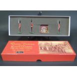 A W Britain (Britains) 5991 Scots Guards Colour Party with State Colour Toy Soldiers Set Boxed.