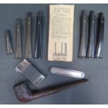 A Dunhill Pipe, Dunhill Pipe Tamper, mouthpieces etc.
