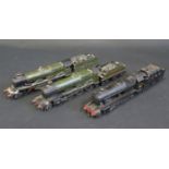 Three Hornby Dublo OO Gauge Locomotives and Tenders including LMS 8158, Great Western Rougemont
