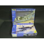 Two Revell WWII German War Plane Kits 1/72 Scale. 04340 Junkers "Seeadler", 04383 Blohm & Voss BV