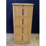 An Abbess Four Drawer Filing Cabinet with two keys