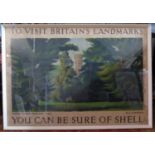 Original Shell Adverting Poster depicting Tudor Tower, Pentlow, Essex, by K.G. Chapman, 106x73cm.