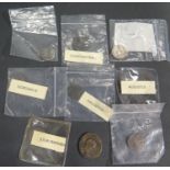 A Selection of Antiquarian Copper Coins including Constantine I, Julia Mamaea, Gallienus, Giordian