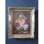 Wyn Appleford, Floral Still Life, Signed, 20th/21st Century, Oil on Canvas, 50 x 39cm, Ornate Gilt