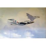 Eric. H. Day (1900 - 1995), Fighter Jets 1988, Watercolour, Signed, 50 x 35cm, F&G