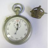 A Court & Co. Mark II No. 11845 1939 Military Stopwatch, running and cap badge