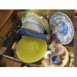 A Burmantofts Faience Plate (28.5cm) and other ceramics etc.