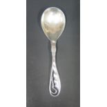 A Georg Jensen Peapod Design No.42 Spoon, 35.5g, c. 15cm