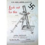 An Original W.R. District Weapons Training School. February 1st 1943 8 CM. HEAVY MORTAR S. GR. W.