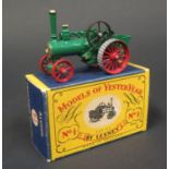 A Matchbox Models of Yesteryear Y1-1-16 Allchin Traction Engine in green with light gold smokebox