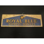 Western Southern National Royal Blue Express Services Wooden Plaque, 63x16.5cm