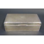 A George VI Silver Cigarette Box, Birmingham 1914, AJZ, 18cm