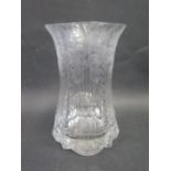 A Cut Crystal Vase c. 17cm, other glassware, teaware etc.