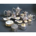 A Selection of Silver Plate including coffee and tea pots