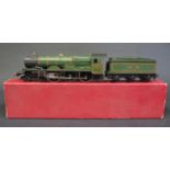 A Hornby Dublo OO Gauge 2220 BR 4-6-0 Locomotive & Tender 'Denbigh'. Very good+ in good box.