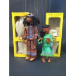 A Pelham Puppet SS16 Indian Boy and SS17 Indian Girl in Boxes, one with Instructions