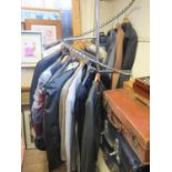 A Selection of Gents Jackets and Coats including Ede & Ravenscroft, Dormeuil, Harrods three piece