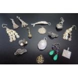 A Fully Hallmarked Sterling Silver Pendant and other jewellery