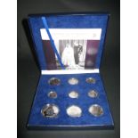 A Cased Bradford Exchange Limited Edition (199) 1947 Royal Wedding Prestige Coin Set including