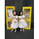 Two Pelham Puppet SL6 Ballet Dancers (slight skin tone variation) in Boxes with Instructions