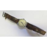 A 1944 Omega WWII Period Gent's Wristwatch, widely used by Spitfire and Hurricane pilots.