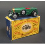 A Matchbox Models of Yesteryear Y5-1-7 Error 1929 Le Mans 4 1/2 Litre Bentley with British Racing